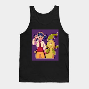 Vaporwave aesthetic anime video game Tank Top